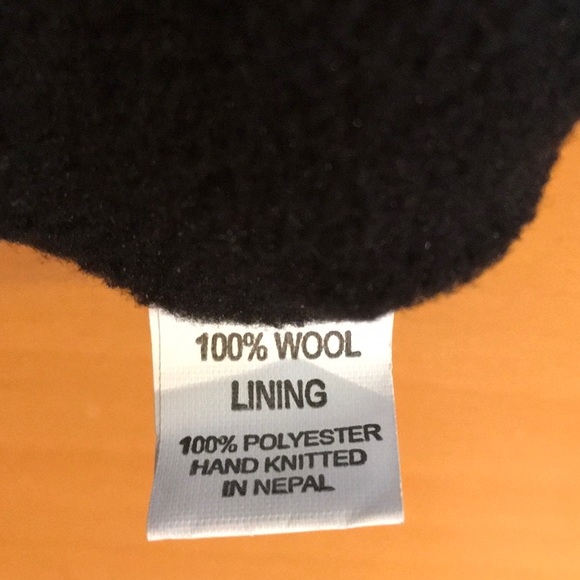 Wool Mittens, Fleece-Lined, Fair Trade, Hand-Knit - Picture 2 of 4